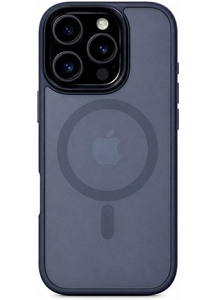 Чохол-накладка case lab nebula ring для iphone 16 pro max темно-синій