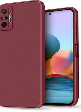 Чохол-накладка bizon android захист камери для xiaomi redmi note 10 pro 4g сливовий фіолетовий