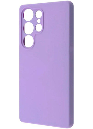 Чохол-накладка silicone case full samsung galaxy s25 ultra світло-фіолетовий
