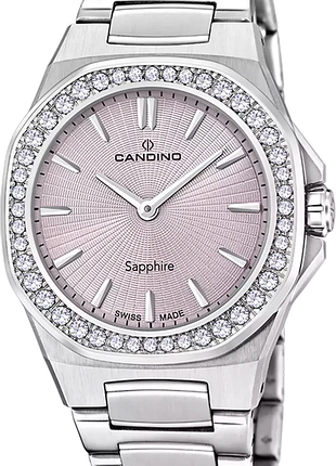 Годинник жіночий candino lady elegance c4753/7 сталь сапфірове скло фіолетовий циферблат