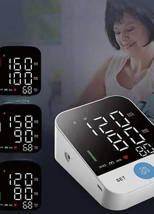 Цифровой тонометр плечевой автоматический electronic blood pressure monitir br-803 and5371 белый