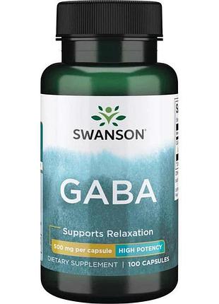 Аминокислота swanson gaba 250 mg, 60 капсул