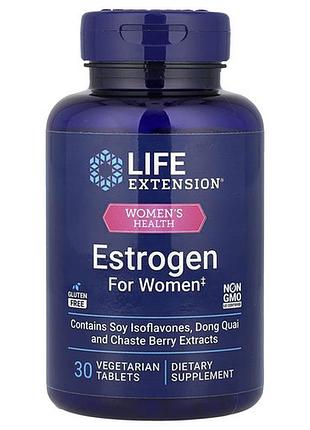 Life extension estrogen for women 30 vegetarian tablets