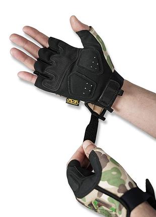Беспалые перчатки мультикам mechanix mxk-2 4