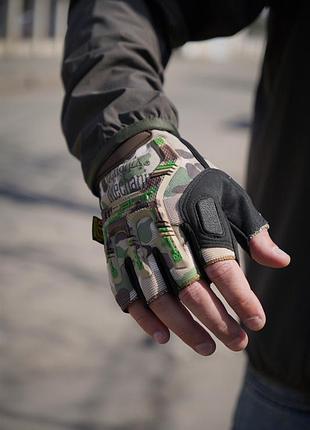 Беспалые перчатки мультикам mechanix mxk-2 7