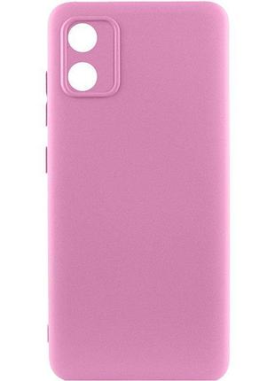 Чохол-накладка bizon android захист камери для motorola e13 pink пісочний бежевий