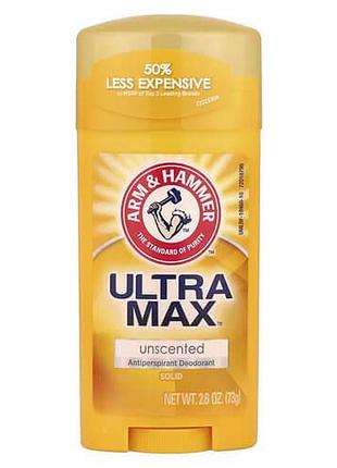 Arm & hammer ultramax deodorant unscented 73 g