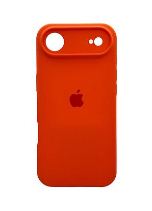 Чохол-накладка silicone full aa camera protect для apple iphone 17 air помаранчевий