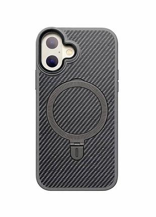 Чохол-накладка case lab carbon ring для iphone 17 сірий