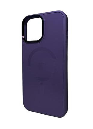 Чохол-накладка ag glass sapphire magsafe logo для apple iphone 13 pro max фіолетовий