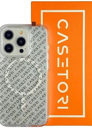 Чохол-накладка casetori clear для iphone 16 pro чорний
