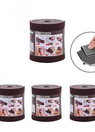 Абразивна стрічка для чищення поверхонь 9*100см sandpaper and 5599 коричнева