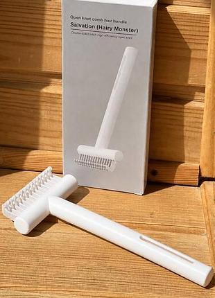 Щетка для вычесывания собак pet comb and 1-61 белая