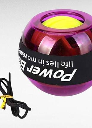 Еспандер гіроскопічний gygo power з підсвічуванням у чохлі рожевий