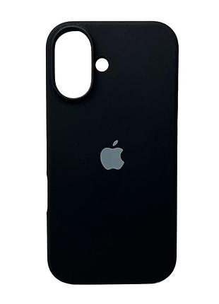 Чохол-накладка silicone full aa open cam для apple iphone 16 чорний