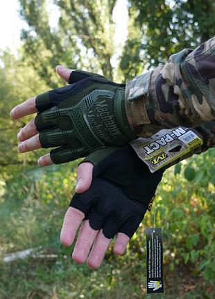 Беспалые перчатки олива mechanix mxk-2 7