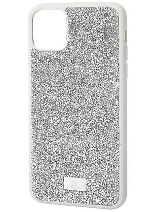 Чохол-накладка bling world rock diamond для iphone 16 сріблястий