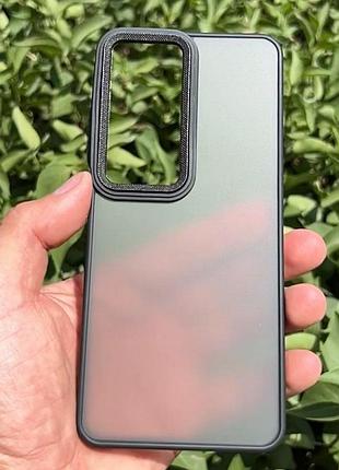 Чохол-накладка case lab nebula metal для samsung a34 5g чорний