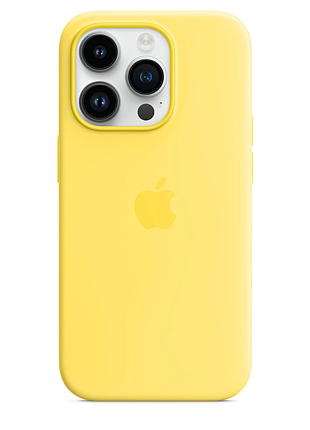 Чохол-накладка silicone case canary для iphone 14 pro max жовтий
