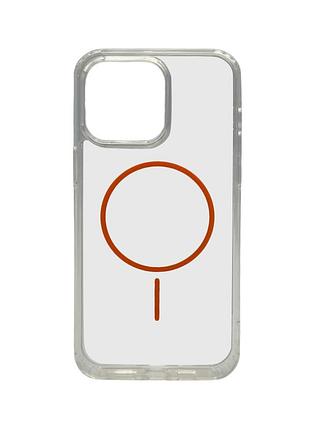Чохол-накладка cosmic acrylic thin magnetic для apple iphone 13 pro max помаранчевий