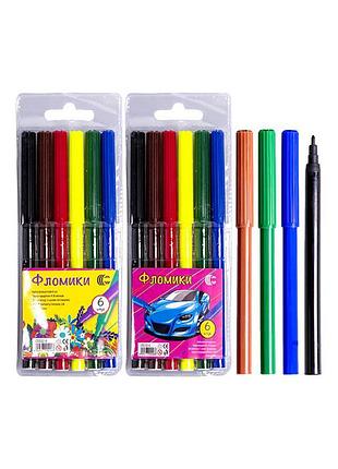 Дитячі фломастери "фломіки" color-it cr550-6 6 кольорів