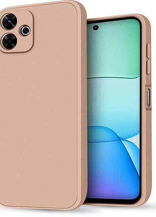 Чохол-накладка bizon android захист камери для xiaomi redmi 13 pink пісочний бежевий