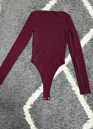Боді бордовий розмір s 2