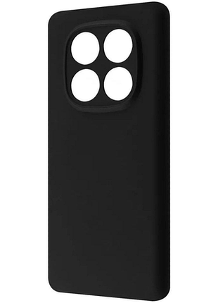 Чохол-накладка silicone case full xiaomi redmi note 14 pro+ чорний