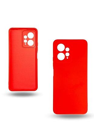 Чохол-накладка bizon android захист камери для xiaomi redmi note 12 4g червоний