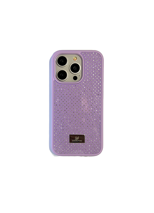Чохол-накладка case lab swarovski для iphone 16 фіолетовий