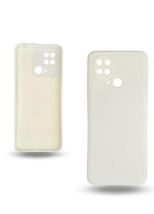 Чохол-накладка bizon android захист камери для xiaomi redmi 10c білий