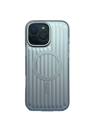 Чохол-накладка case lab ribbed для iphone 14 pro max сріблястий