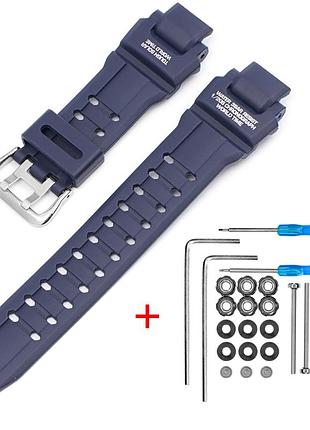 Ремешок для casio g-shock ga-1000 dark blue si