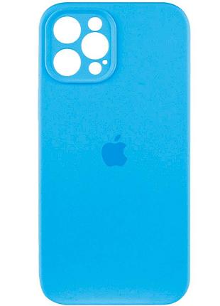Чохол-накладка silicone full aa camera protect для apple iphone 12 pro блакитний