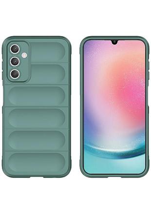 Чохол-накладка cosmic magic shield для samsung galaxy a25 5g темно-зелений