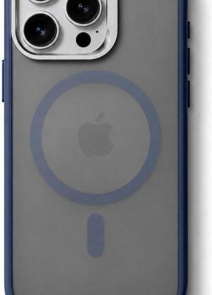 Чохол-накладка case lab nebula ring для iphone 16 pro max синій