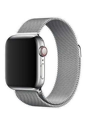 Ремінець case lab milanese loop metal 20 мм сріблястий