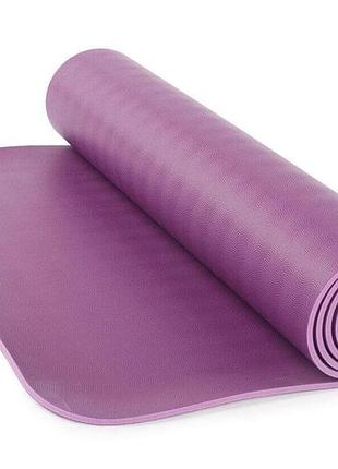 Коврик для йоги bodhi ecopro diamond фиолетовый 185x60x0.6 см