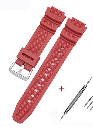 Ремінець для casio g-shock ae-1000/1200 red si
