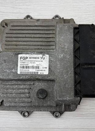 Блок керування двигуном, ecu, opel combo c, corsa c, 1.3 cdti, z13dt, 55194018, magneti marelli, оригінал