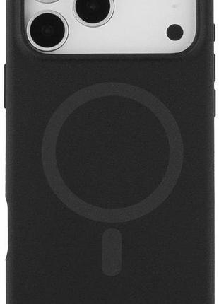 Чохол-накладка bizon soft silicone (magsafe) для iphone 17 pro чорний