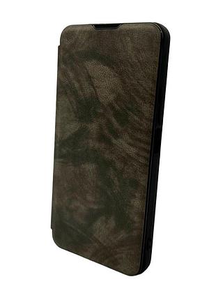 Чохол-книжка book premium leather premium для xiaomi redmi note 13 pro 4g/poco m6 pro 4g сірий