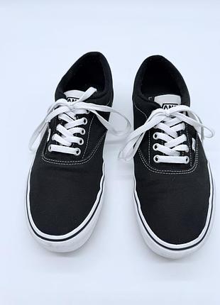 Vans authentic black white чоловічі кеди оригінал 43 розмір 28 см