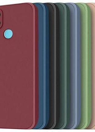 Чохол-накладка bizon android захист камери для xiaomi redmi 9c pink пісочний бежевий 2
