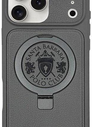 Чохол-накладка santa barbara polo & racquet club primo (sb-ip17sppmo-p6.3tgry) для iphone 17 pro titanium сірий