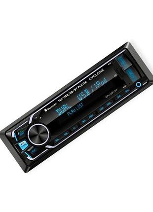 Магнитола cyclone mp-1095 ba fm, usb, usb для зарядки 2.1a, microsd, aux, mp3, wma, bt, мультиколор, ewaylink