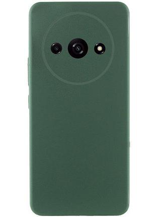 Чохол-накладка bizon android захист камери для xiaomi redmi a3 темно-зелений