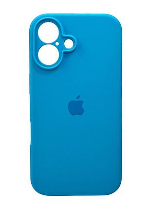 Чохол-накладка silicone full aa camera protect для apple iphone 16 блакитний