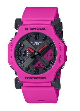 Годинник casio g-shock ga-2300-4a аналогово-цифровий рожевий