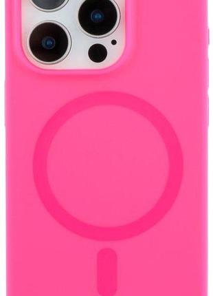 Чохол-накладка bizon для iphone 16 pro hot рожевий